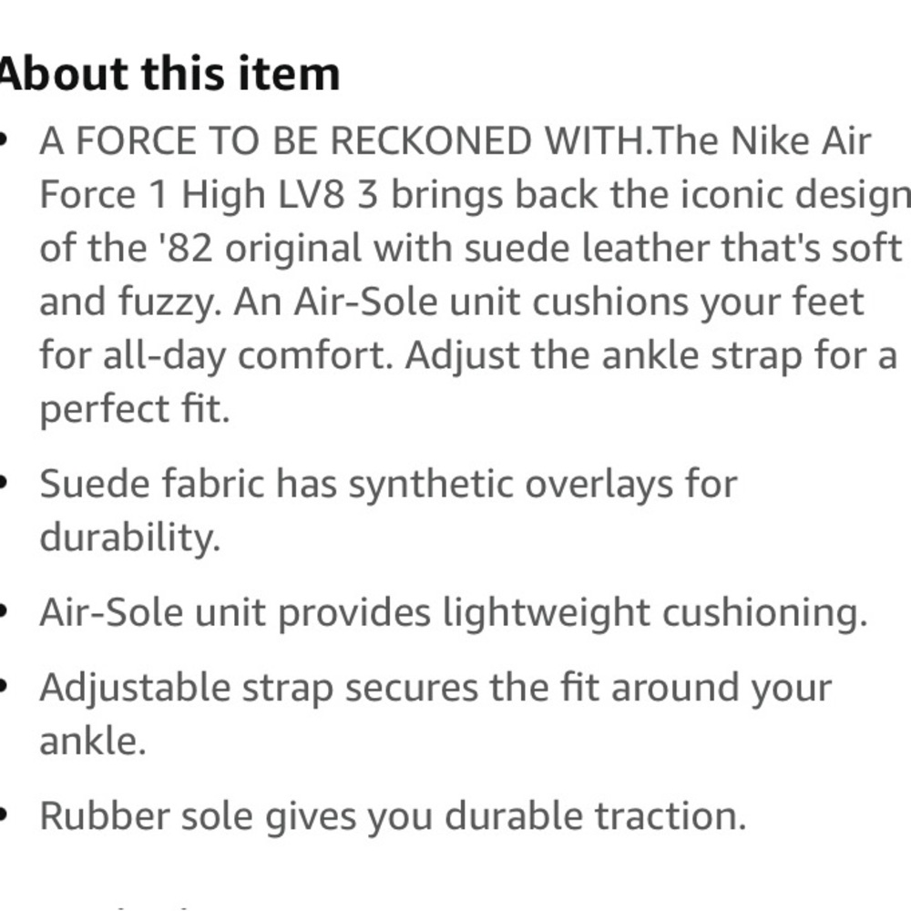 Nike Air Force 1 High LV8 (GS) 6Y - Picture 2 of 8